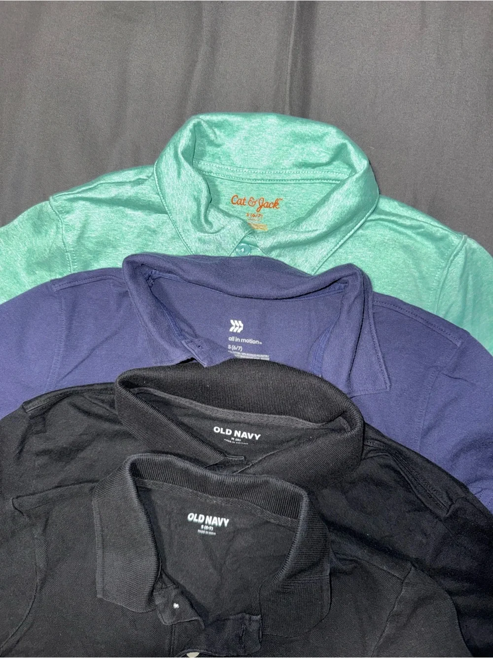 Old Navy Black Boys  Polo Shirt with Collars - Long Sleeve